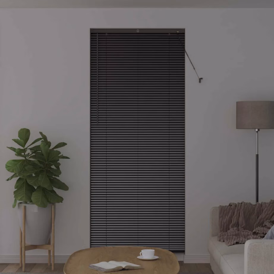 Veneetsia ruloo, must alumiinium, 220 x 90 cm - 3