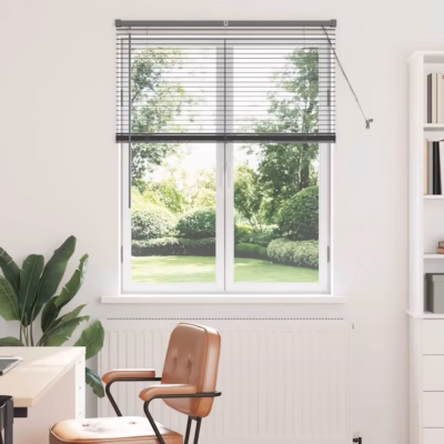 Veneetsia ruloo, tumehall alumiinium, 130 x 100 cm