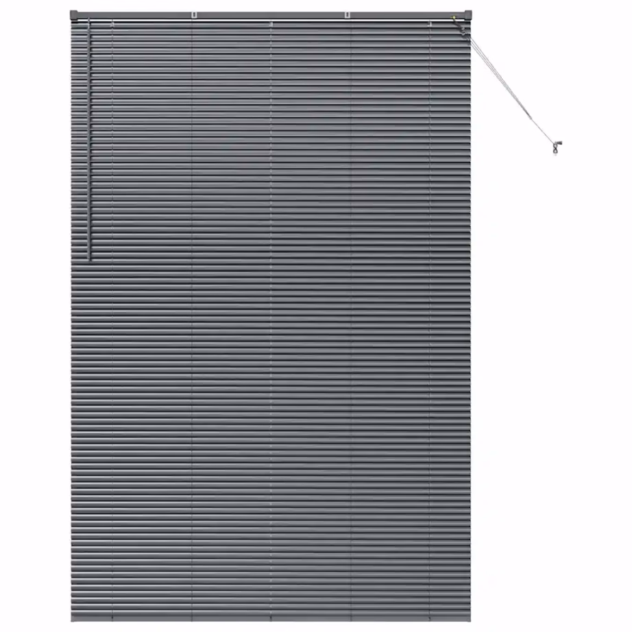 Veneetsia ruloo, tumehall alumiinium, 220 x 150 cm - 2