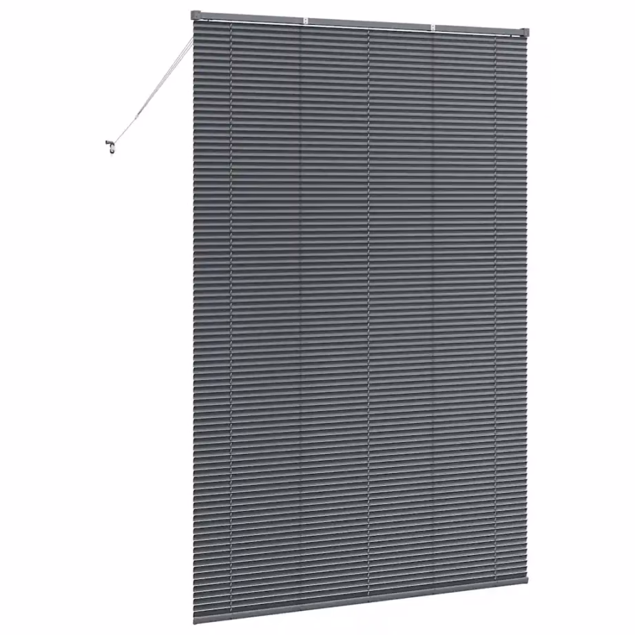 Veneetsia ruloo, tumehall alumiinium, 220 x 150 cm - 7