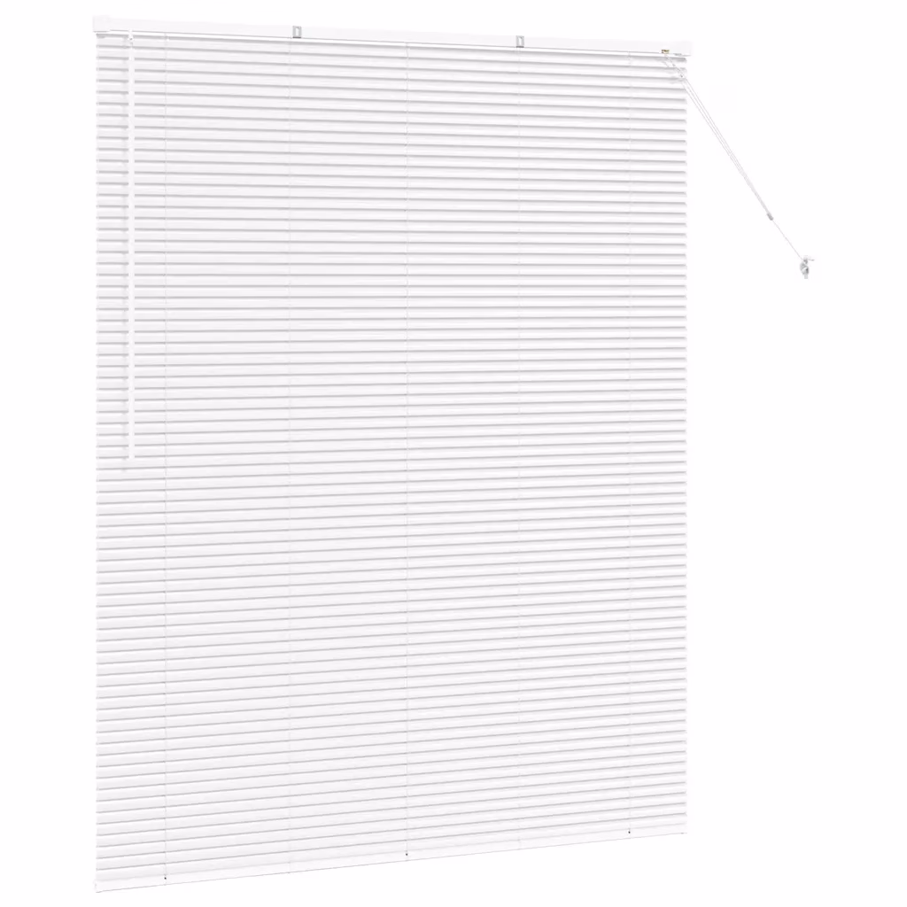 Valge alumiiniumist Veneetsia ruloo 175 x 140 cm
