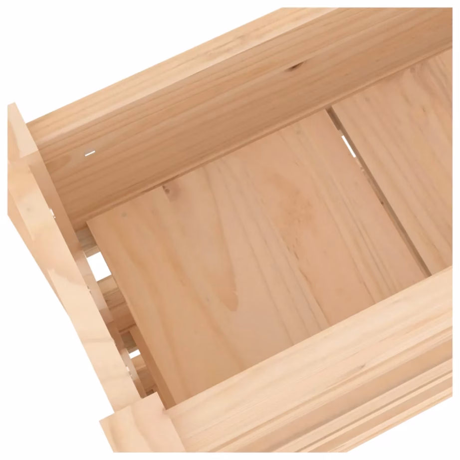 Kolmekorruseline vertikaalne taimekast, töötlemata männipuit, 77 x 25 x 104,5 cm – 7