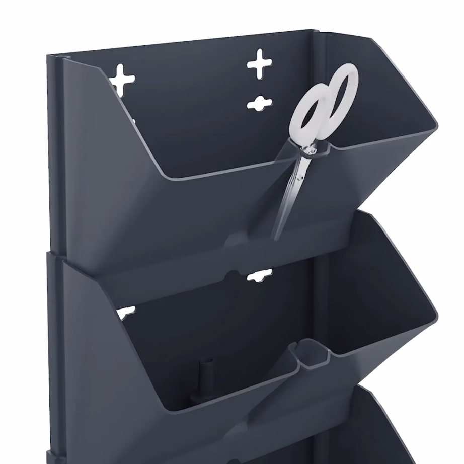 Vertikaalne taimekastide komplekt, 4 tk, antratsiithall polüpropüleen, 19,5 x 11 x 47,5 cm – 7