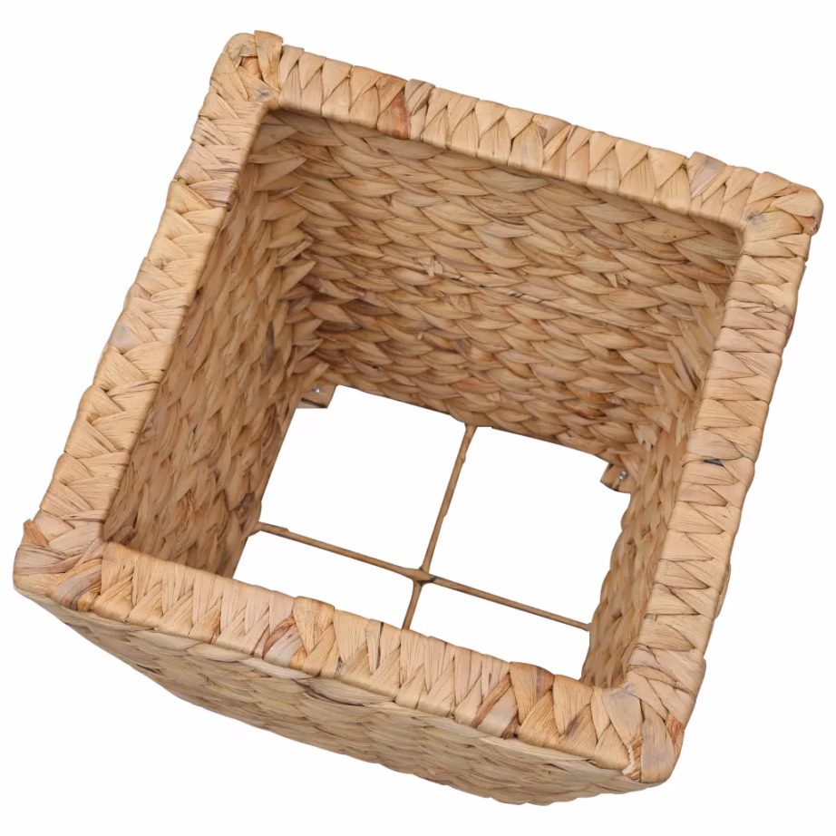 Taimekastide komplekt vesihüatsindist ja terasraamiga, 3 tk, pruun, 40/30/20 cm – 7