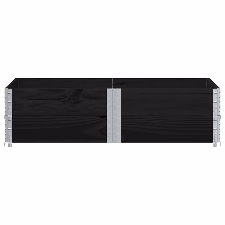 Aia virnastatav taimekast, kokkupandav, must männipuidust, 150 x 100 x 41 cm – 3