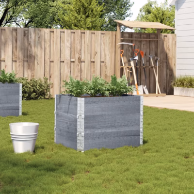 Virnastatav hall männipuidust taimekast tsingitud nurkadega, 80 x 60 x 60,5 cm