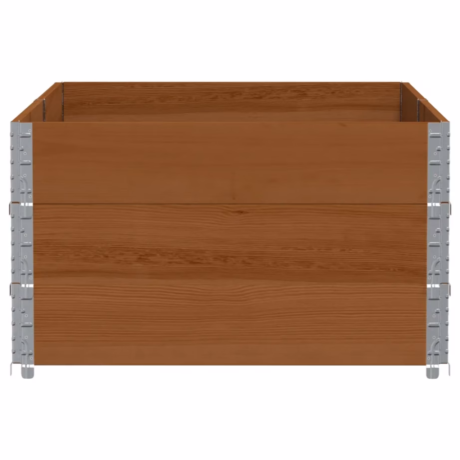 Virnastatav kokkupandav männipuidust aia taimekast, pruun, 150 x 100 cm – 4