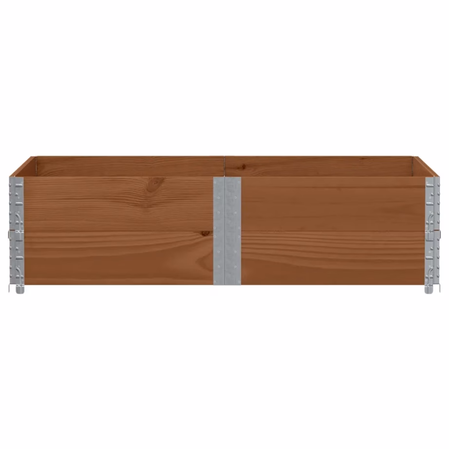 Virnastatav männipuidust taimekast, pruun, 150 x 100 x 41 cm – 3