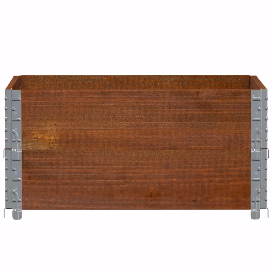 Virnastatav männipuidust aia taimekast, pruun, 80 x 60 x 41 cm – 3