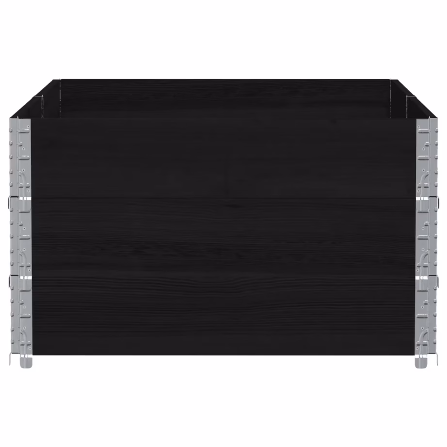 Virnastatav must männipuidust taimekast, 150 x 100 x 60,5 cm – 4