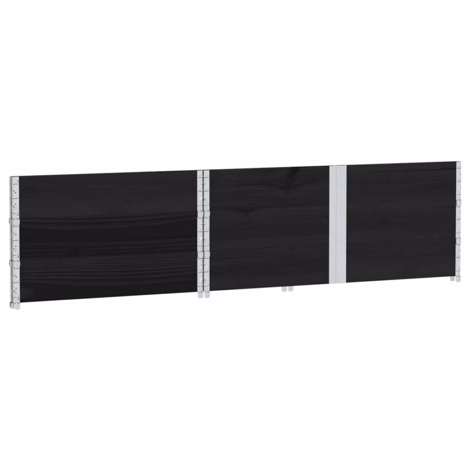 Virnastatav must männipuidust taimekast, 150 x 100 x 60,5 cm – 6