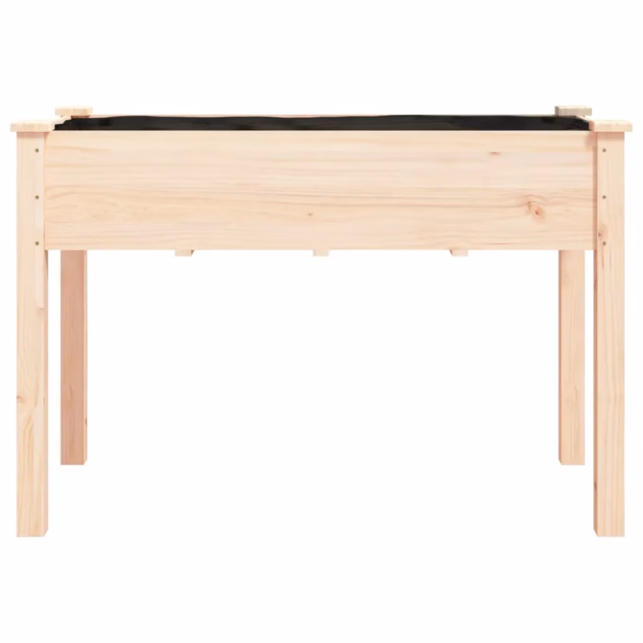 Kõrgendatud voodriga taimelava nulupuidust, 118 x 59 x 76 cm – 4