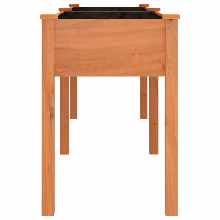 Voodriga kõrge taimelava nulupuust, pruun, 203 x 53 x 76 cm – 5