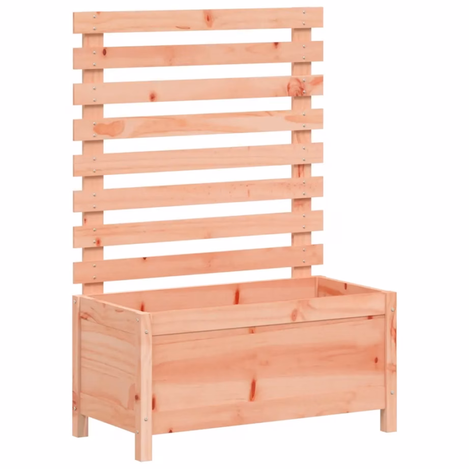 Võrega puidust taimekast rõdule ja aeda, ebatsuuga puit, 79 x 39,5 x 114 cm – 2