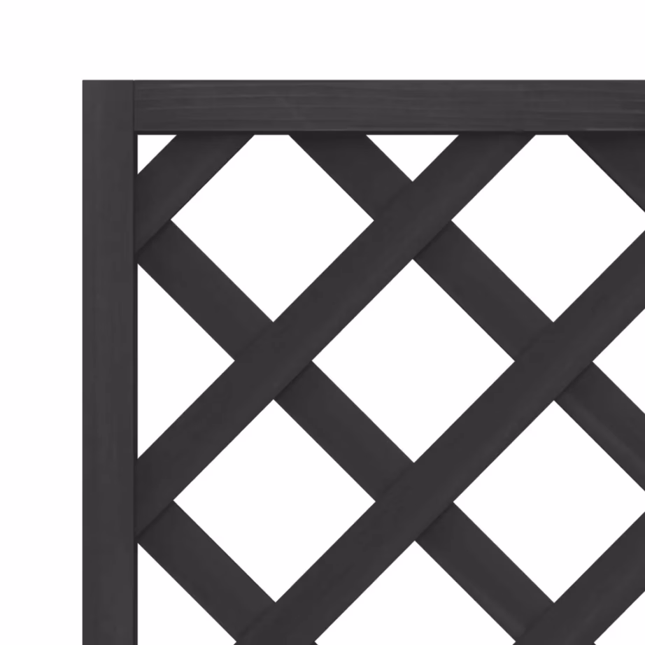 Võrega taimekast aeda ja rõdule, must nulupuit, 40 x 30 x 135 cm – 7