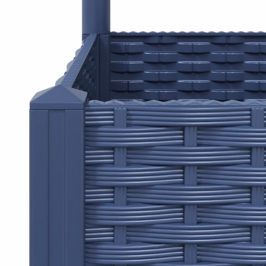 Võrega taimekast ronitaimedele, sinakashall PP, 80 x 80 x 136 cm – 7