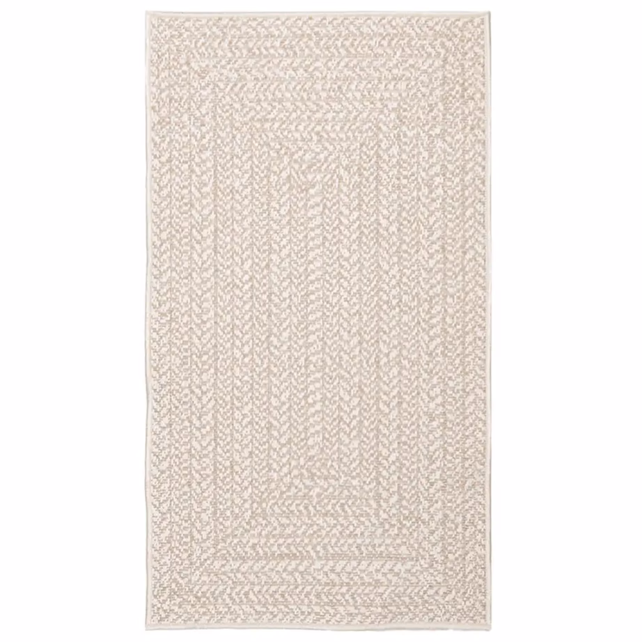 Kreemjas džuudimustriga sise- ja õuevaip ZIZUR, 60 x 110 cm, polüpropüleen – 3