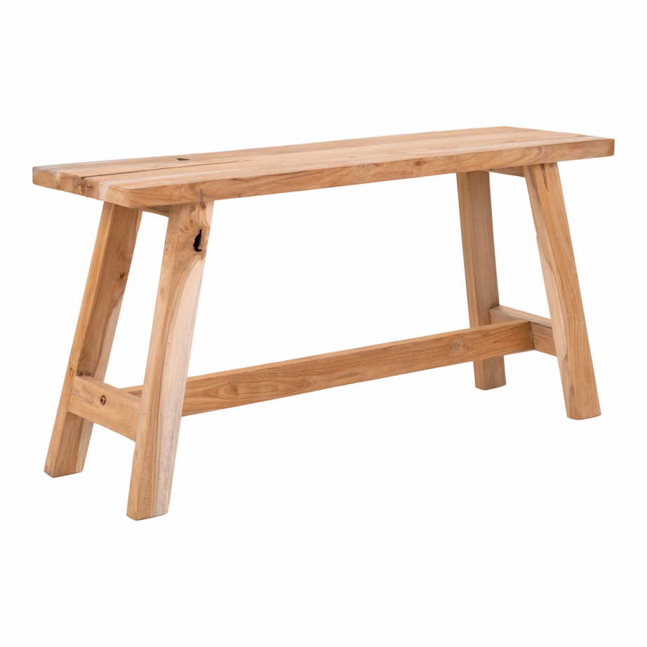 House Nordic Barcelona tiigipuust aiapink, taaskasutatud puit, 90x25x45 cm - 12