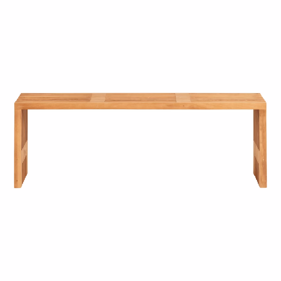 House Nordic Benidorm tiigipuidust aiapink, naturaalne, 140x35x48 cm - 2