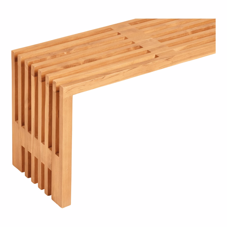 House Nordic Benidorm tiigipuidust aiapink, naturaalne, 140x35x48 cm - 9