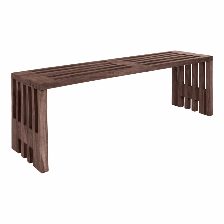 House Nordic Benidorm tiigipuidust aiapink, naturaalne, 140x35x48 cm - 10
