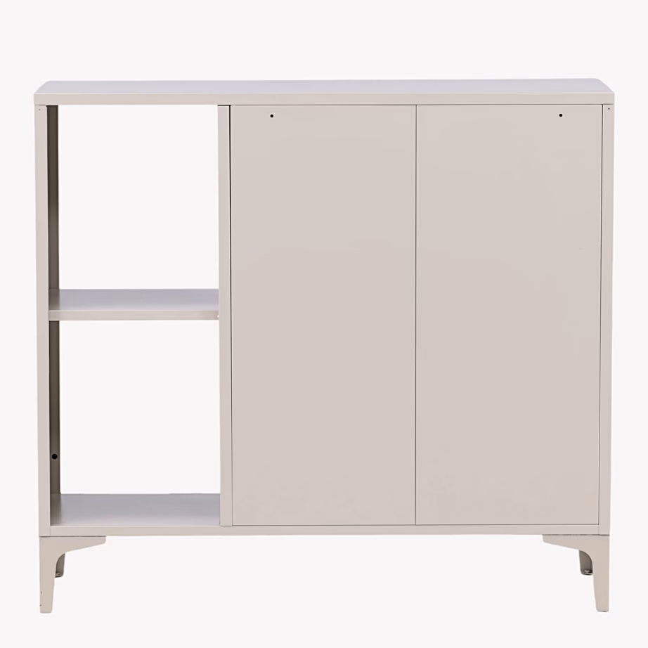 Beež metallist kummut Piring kahe ukse ja riiulitega, 25623-250 – 7