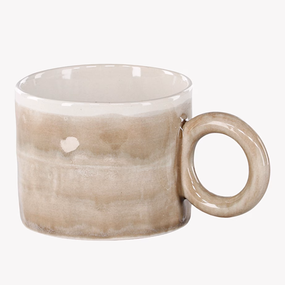 Beež kivikeraamiline kohvitass Jublie, 2 tk (10 cm), 59204-102 – 2