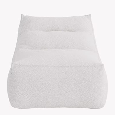 Valge buklee-kangaga lamamistool Redang õue ja tuppa - 6171-111