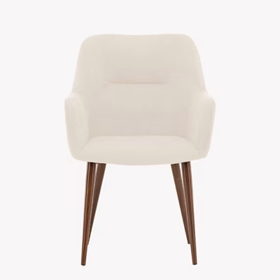 Beež söögitool käetugedega Tomorrow, mokka jalgadega - 61937-123