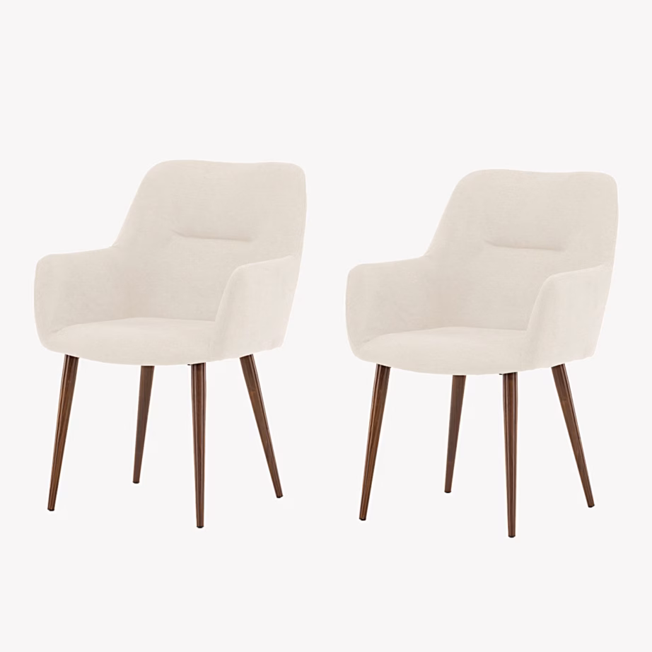 Beež söögitool käetugedega Tomorrow, mokka jalgadega, 61937-123 – 2