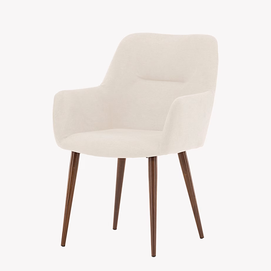 Beež söögitool käetugedega Tomorrow, mokka jalgadega, 61937-123 – 3