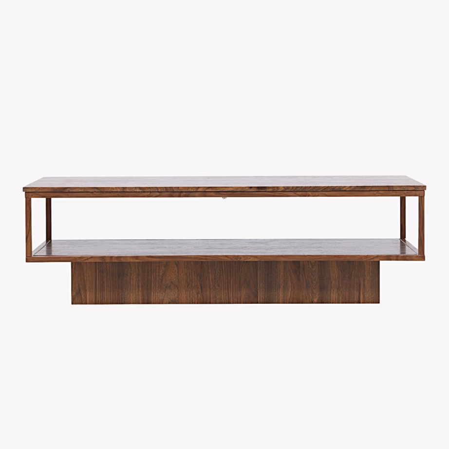 Maglehem diivanilaud, pähklitooni MDF ja teras, 130×60 cm, 62046-123 – 7