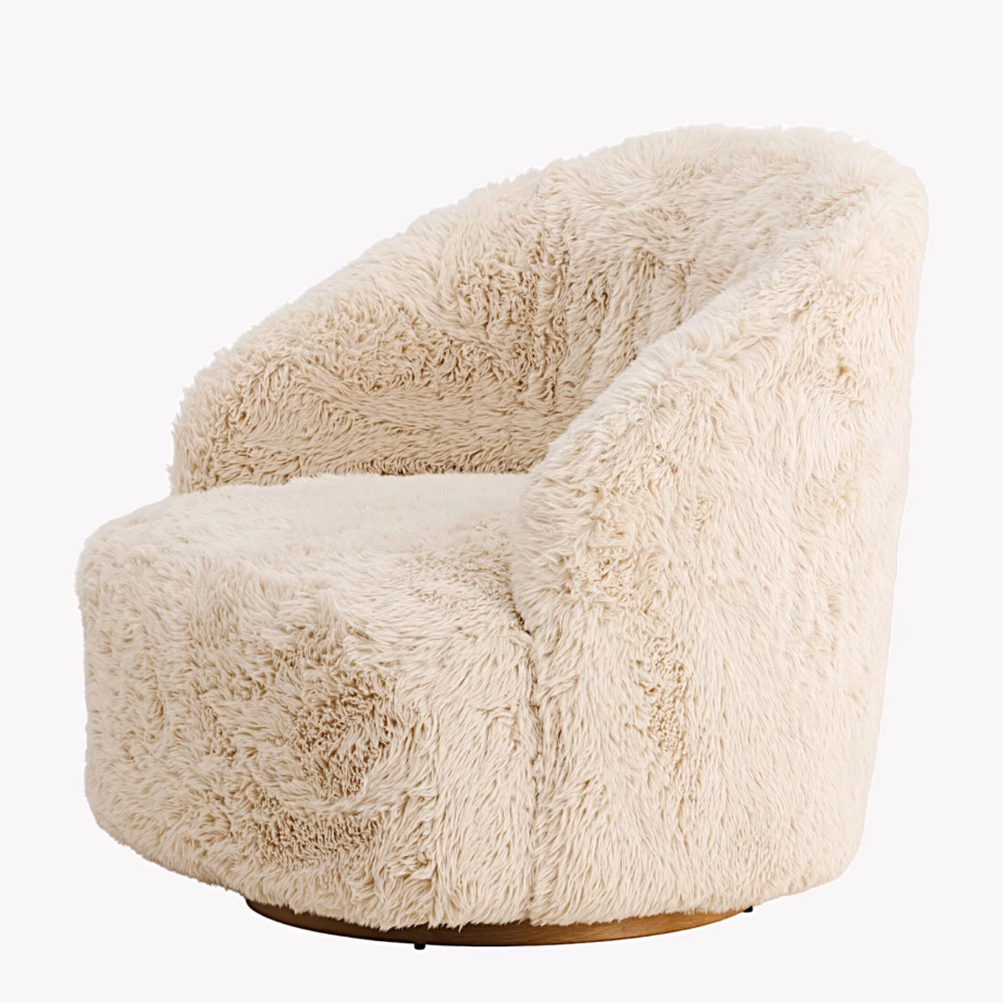 Kohev beež tugitool Astru polüestrist karvkattega, 62300-103 – 3