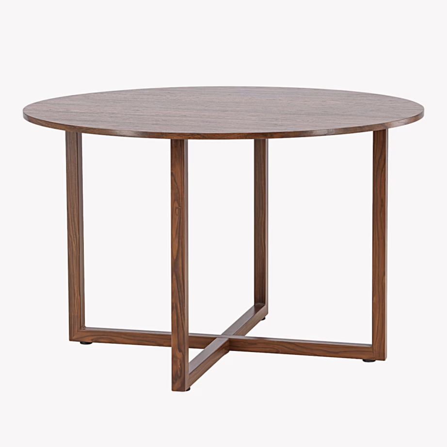 Ümmargune söögilaud Durango, pähklitooni MDF, ø120 cm, 62336-877 – 3