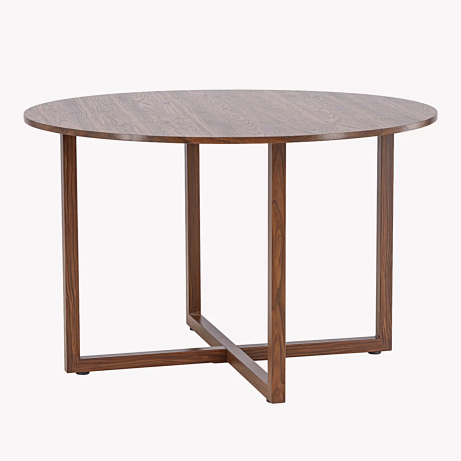 Ümmargune söögilaud Durango, pähklitooni MDF, ø120 cm, 62336-877 – 5