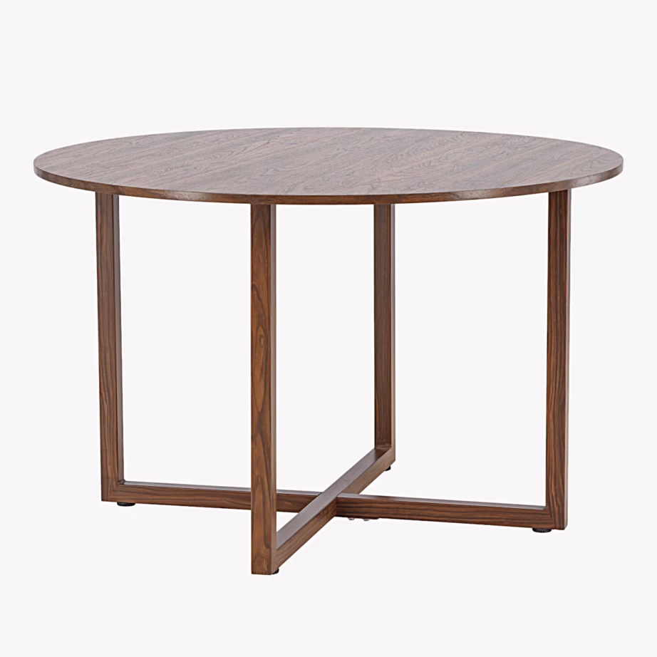 Ümmargune söögilaud Durango, pähklitooni MDF, ø120 cm, 62336-877 – 6