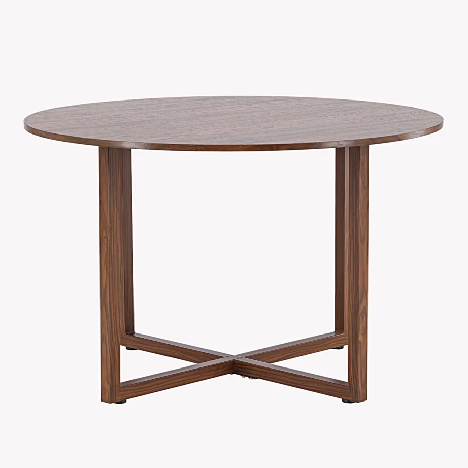 Ümmargune söögilaud Durango, pähklitooni MDF, ø120 cm, 62336-877 – 7