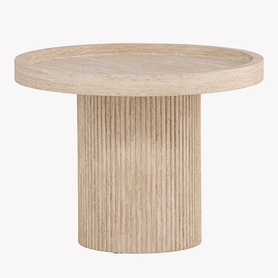 Beež abilaud Krille, travertiinimustriga, ø60 cm, 62344-300 – 6