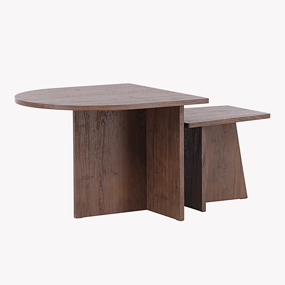 Sala kaheosaline mokka toonis diivanilaud, 63356-444 – 6