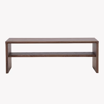 Diivanilaud Telemarket mokkatooniga, allriiuliga 110x50 - 63359-444