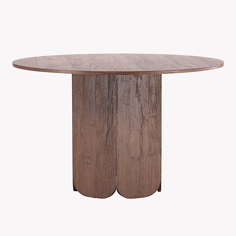 Ümmargune söögilaud Tekla, mokkatooniline MDF, ø120 cm, 63362-444 – 5