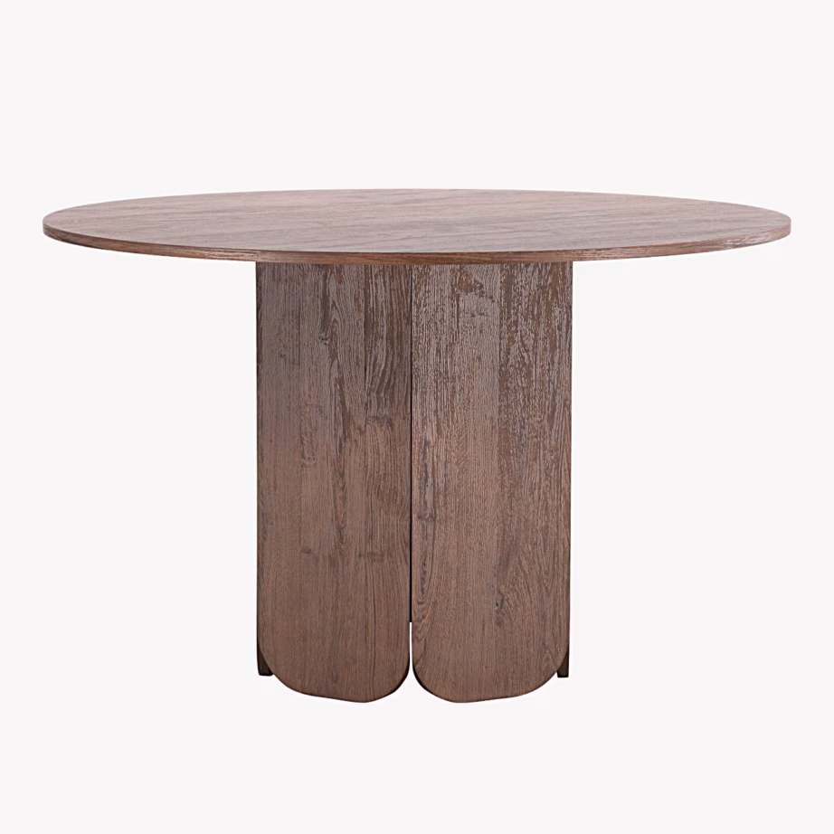 Ümmargune söögilaud Tekla, mokkatooniline MDF, ø120 cm, 63362-444 – 7