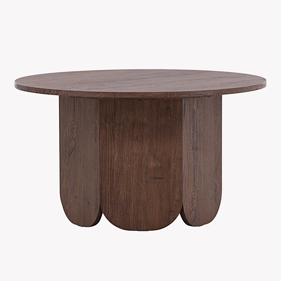 Ümmargune diivanilaud Tekla (mokkapruun, MDF, ø80 cm), 63363-444 – 4