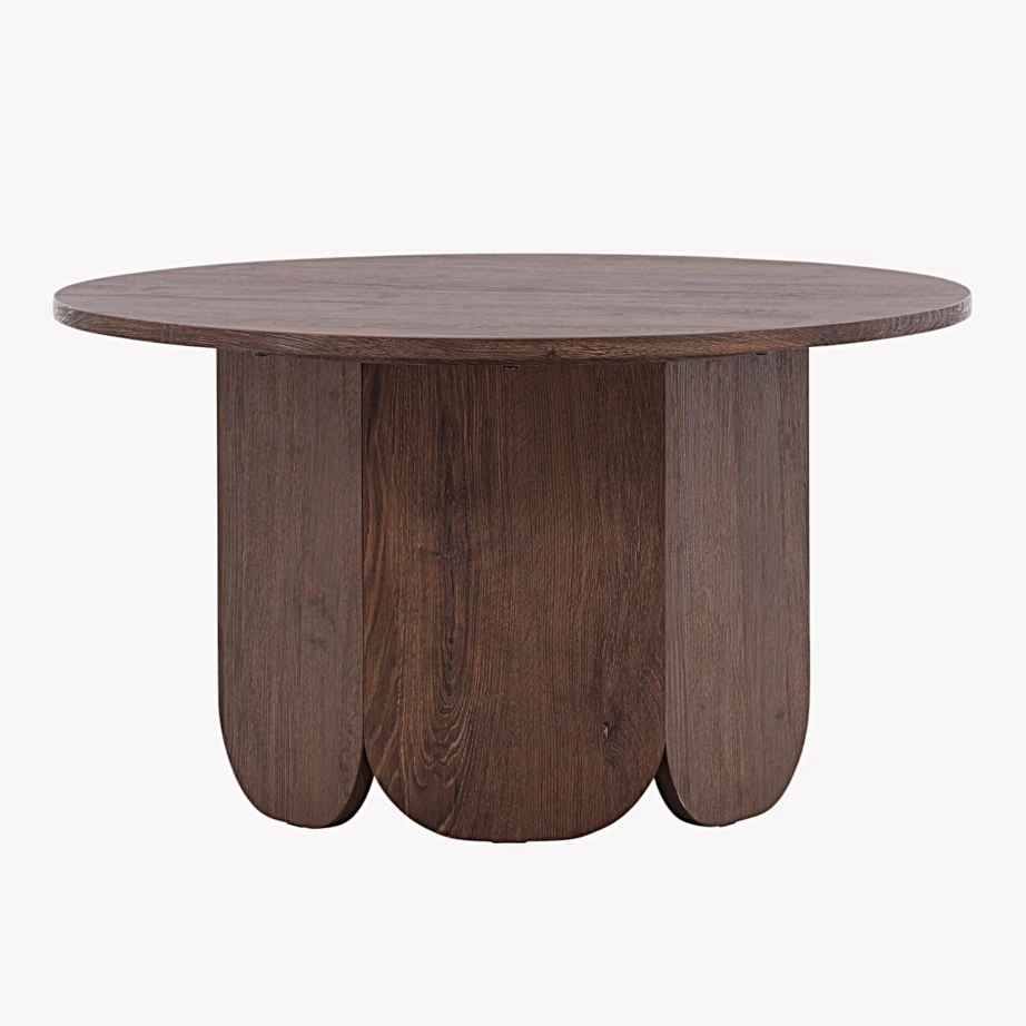 Ümmargune diivanilaud Tekla (mokkapruun, MDF, ø80 cm), 63363-444 – 6