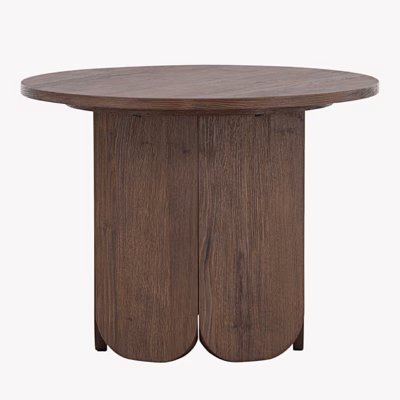 Ümmargune mokavärvi MDF-diivanilaud Tekla ø60 cm - 63364-444