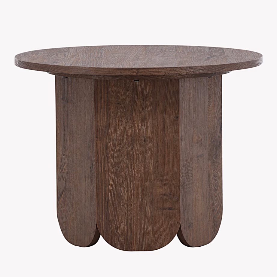 Ümmargune mokavärvi MDF-diivanilaud Tekla ø60 cm, 63364-444 – 6