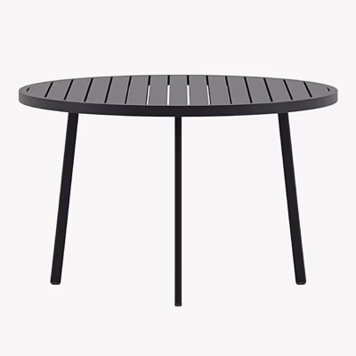 Giardini must ümmargune alumiiniumist aiasöögilaud Ø120 - 9881-100