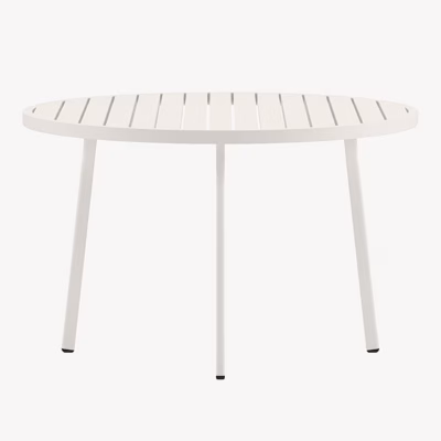 Giardini beež alumiiniumist ümmargune aiasöögilaud Ø120 cm - 9881-222