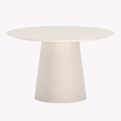 Ümmargune aiasöögilaud Lanzo, beež alumiinium, ø120 cm - 9907-222