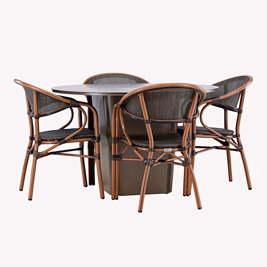 Santa Fe ja Vila alumiiniumist aiasöögikomplekt, ümmargune laud Ø120, GR24341 – 2